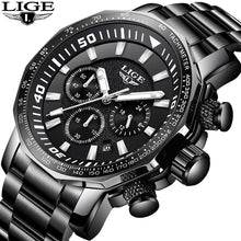 Load image into Gallery viewer, LIGE Mens Watches Top Brand Luxury Men&#39;s Military Waterproof Sports  HOUR