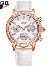 Load image into Gallery viewer, LIGE Women Fashion Gold Blue