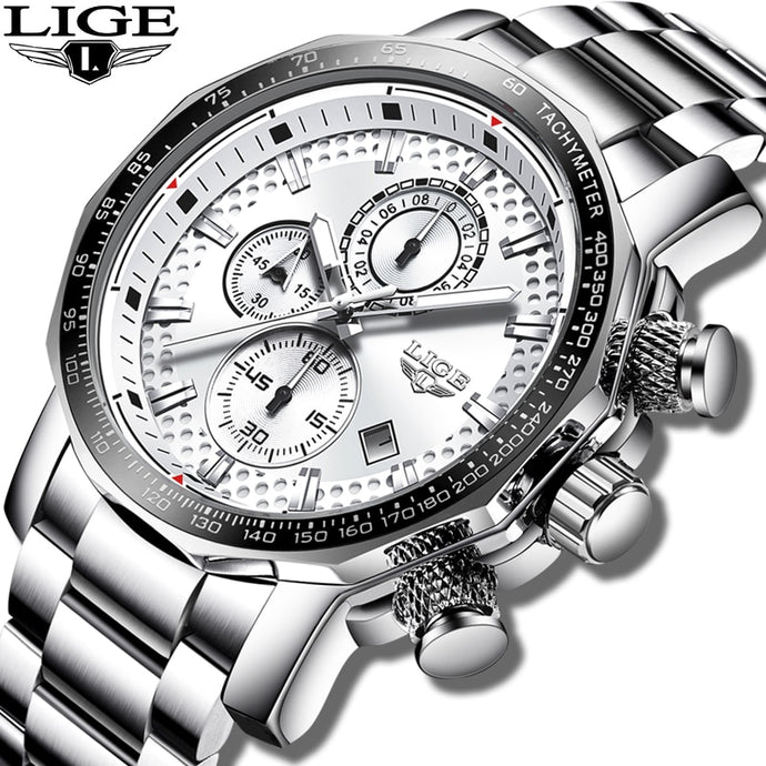 LIGE Watch Men Fashion Sport  HOUR