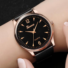Load image into Gallery viewer, 2018 GENEVA Women Luxury Dress Watch Mesh Stainless Steel
