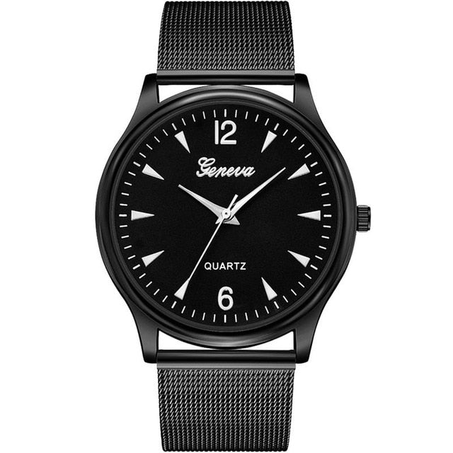 2018 GENEVA Women Luxury Dress Watch Mesh Stainless Steel