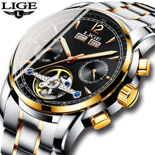 Load image into Gallery viewer, Men Watches Luxury Top Brand LIGE Tourbillon Mechanical Sports HOUR