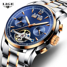 Load image into Gallery viewer, Men Watches Luxury Top Brand LIGE Tourbillon Mechanical Sports HOUR