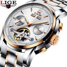 Load image into Gallery viewer, Men Watches Luxury Top Brand LIGE Tourbillon Mechanical Sports HOUR