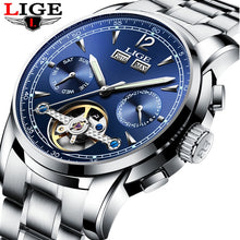 Load image into Gallery viewer, Men Watches Luxury Top Brand LIGE Tourbillon Mechanical Sports HOUR