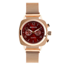 Load image into Gallery viewer, Square Women Watch Magnetic Stainless Steel Rose Gold