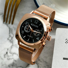 Load image into Gallery viewer, Square Women Watch Magnetic Stainless Steel Rose Gold
