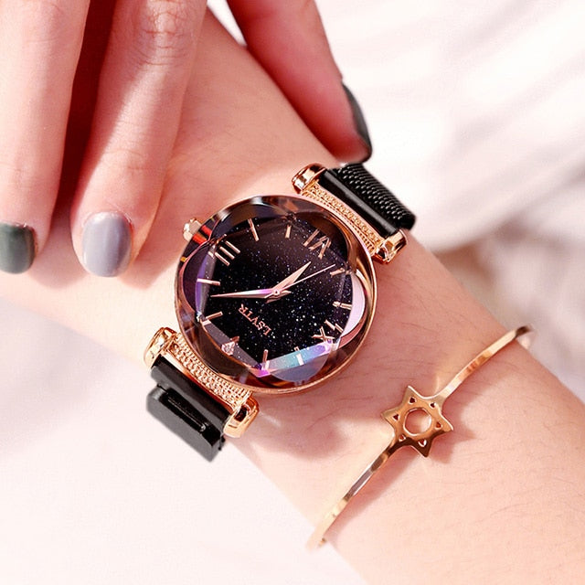 Magnetic Starry Sky Women's Watch 2018 Top Brand Luxury