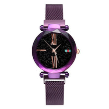 Load image into Gallery viewer, Luxury Rose Gold Bracelet Women Wrist Watch 2018 Ladies Magnet Starry Sky