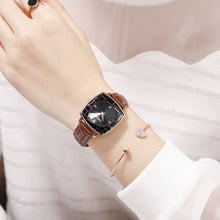Load image into Gallery viewer, Square Ladies Wrist Watches Starry Sky Female Clock Leather