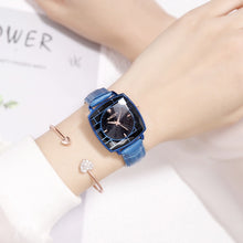 Load image into Gallery viewer, Square Ladies Wrist Watches Starry Sky Female Clock Leather