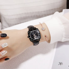 Load image into Gallery viewer, Square Ladies Wrist Watches Starry Sky Female Clock Leather