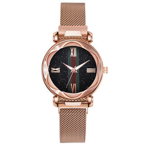 2019 New Luxury Female Watch Magnet Stainless Steel Mesh Strap