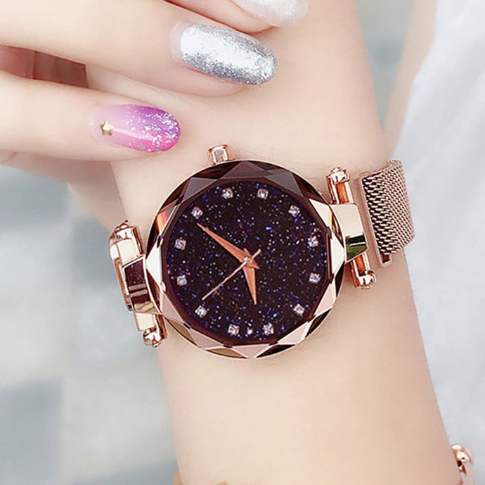Drop Shipping Fashion Watch Women Romantic Starry Sky Wrist