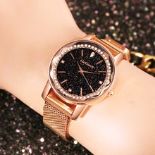 Load image into Gallery viewer, Luxury Diamond Magnetic Women Wrist Watches Starry Sky Purple