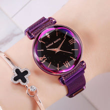 Load image into Gallery viewer, Luxury Brand Starry Sky Women Watches Rose Gold Magnetic Ladies Wrist