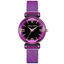 Load image into Gallery viewer, Luxury Brand Starry Sky Women Watches Rose Gold Magnetic Ladies Wrist