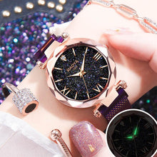 Load image into Gallery viewer, Ladies Bracelet Wrist Watches Uniqu Starry Sky Dress