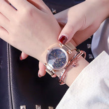 Load image into Gallery viewer, Luxury Rose Gold Magnetic Starry Sky Watch for Women 2019 New Fashion