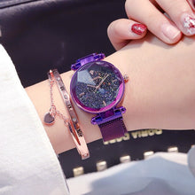 Load image into Gallery viewer, Luxury Rose Gold Magnetic Starry Sky Watch for Women 2019 New Fashion