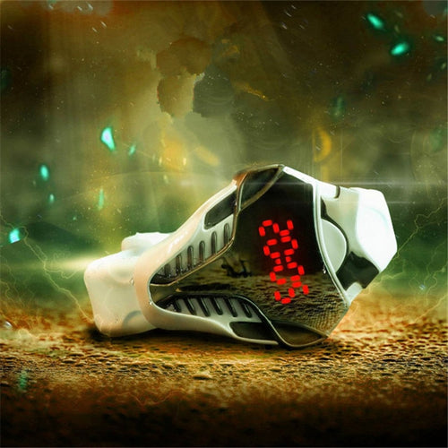 Watch Men  Sports LED Digital Watches Silicone Triangle Watchband Electronic Clock montre homme 2019