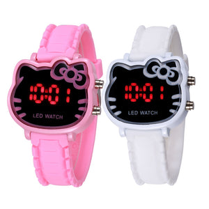 2019 New Fashion Hello Kitty Watch Cartoon Cat Girl Clock Watches Kids