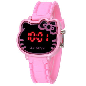 2019 New Fashion Hello Kitty Watch Cartoon Cat Girl Clock Watches Kids