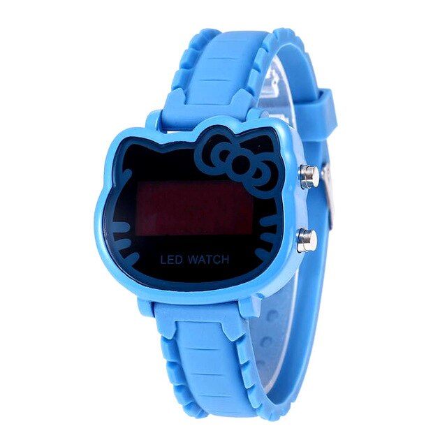 2019 New Fashion Hello Kitty Watch Cartoon Cat Girl Clock Watches Kids