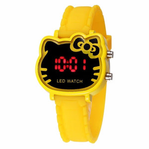 2019 New Fashion Hello Kitty Watch Cartoon Cat Girl Clock Watches Kids
